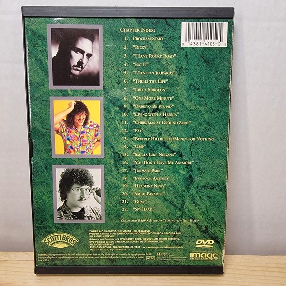DVD "Weird Al" Yankovic: The Videos - Picture 4 of 4